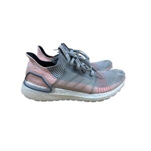 Adidas Ultraboost 19 Womens Grey Pink Running Shoes B75881 Size 9.5
